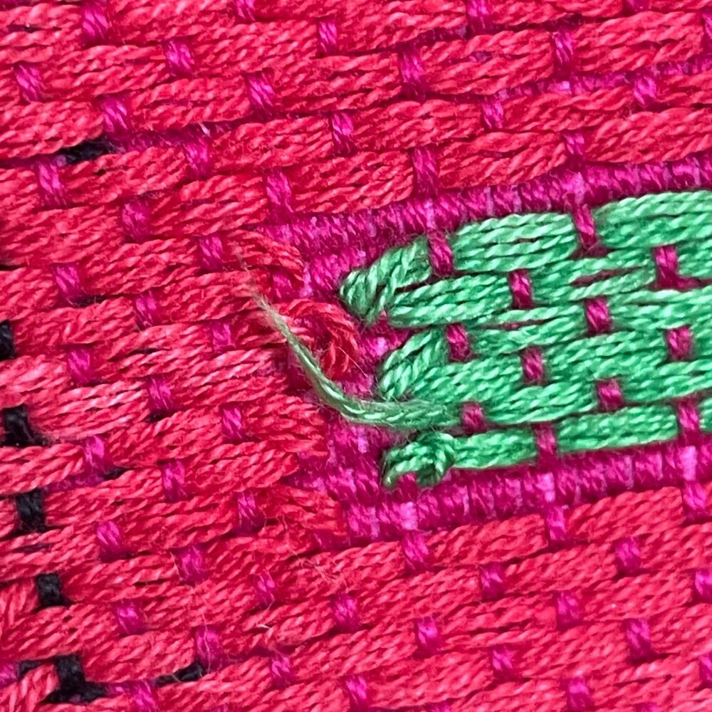 Guatemalan Table Runner Woven Long Pink Geometric Pattern Home Decor Handmade - Picture 14 of 15